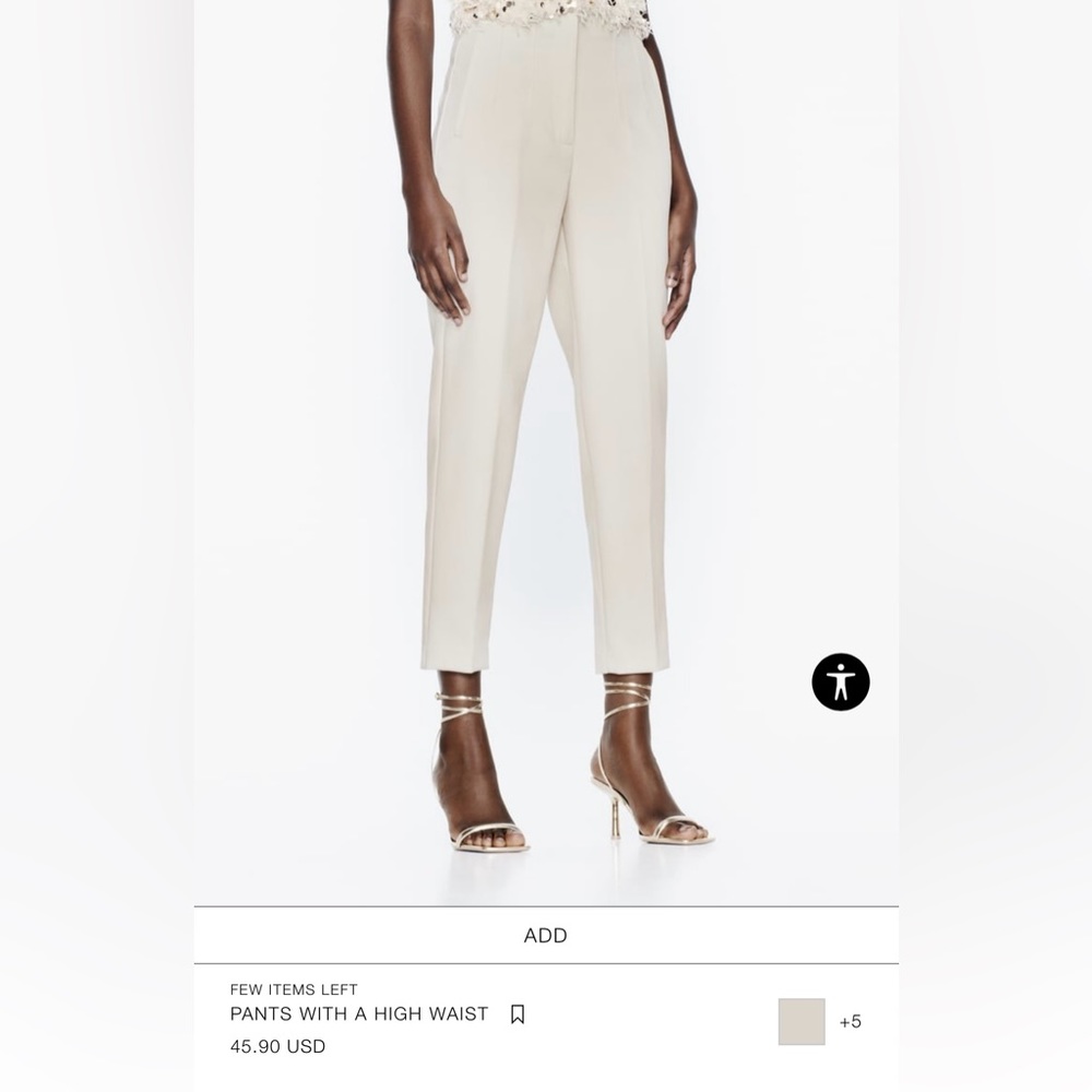 Zara “Pants with a high waist”